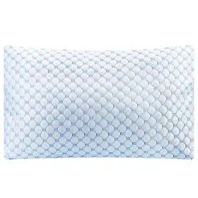 Cooling Memory Foam Pillow Ventilated Soft Bed Pillow With Cooling Gel Infused Memory Foam Heat Reducing Cooling Fiber Breathable Machine Washabl (Option: Queen1Pc)