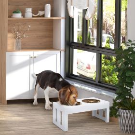 23" Modern Decorative Raised Dog Bowls (Option: White-505x290x200 mm)