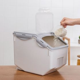 Multifunctional Pet Food Storage Box, Snack Container Box, Dog and Cat Food Barrel, Sealed and Moisture-Proof with Measuring Cup, Food Grade Disp (size: 10kilos)